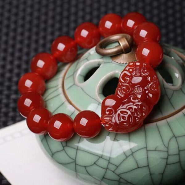 Red Agate Pixiu Bracelet
