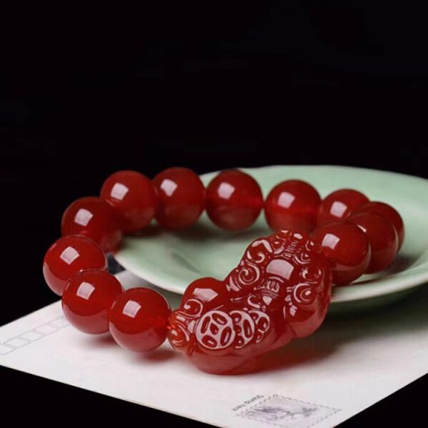 Red Agate Pixiu Bracelet