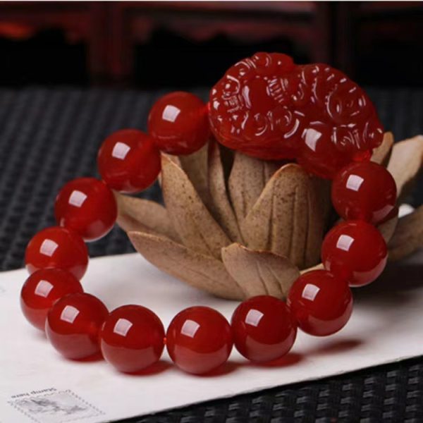 Red Agate Pixiu Bracelet