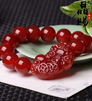 Red Agate Pixiu Bracelet