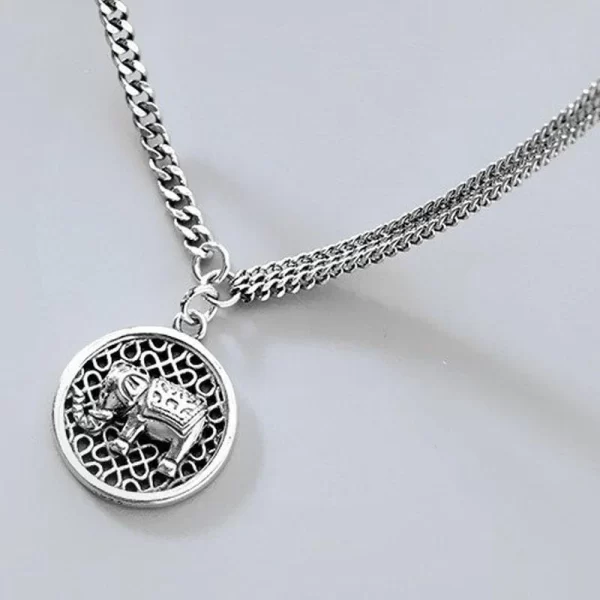 Silver Elephant Necklace