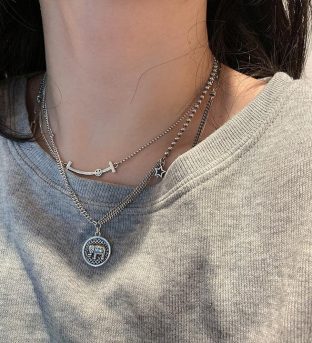 Silver Elephant Necklace