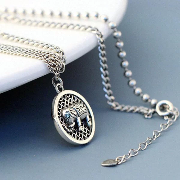 Silver Elephant Necklace