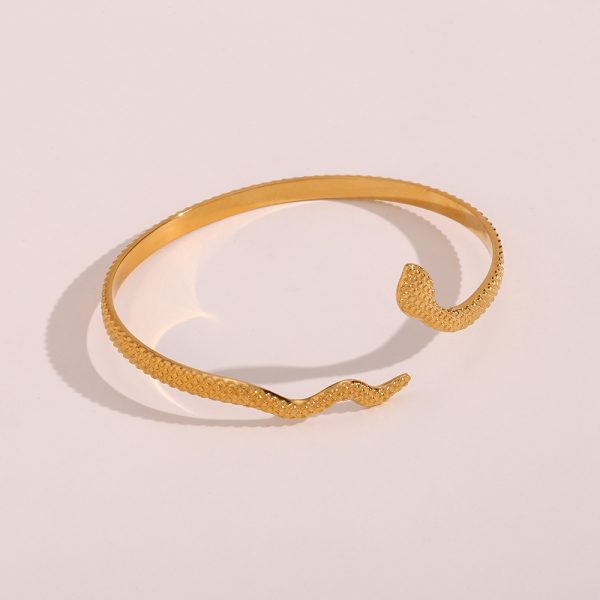Snake Charm Open Bracelet