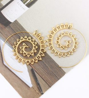 Spiral Hippie Hoops