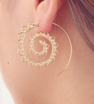 Spiral Hippie Hoops
