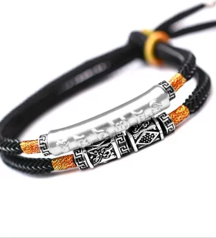 Tibetan Mantra Double Bracelet