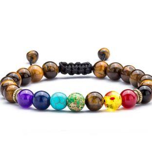 Tiger Eye Chakra Bracelet