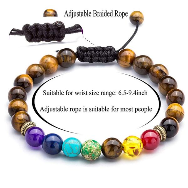 Tiger Eye Chakra Bracelet