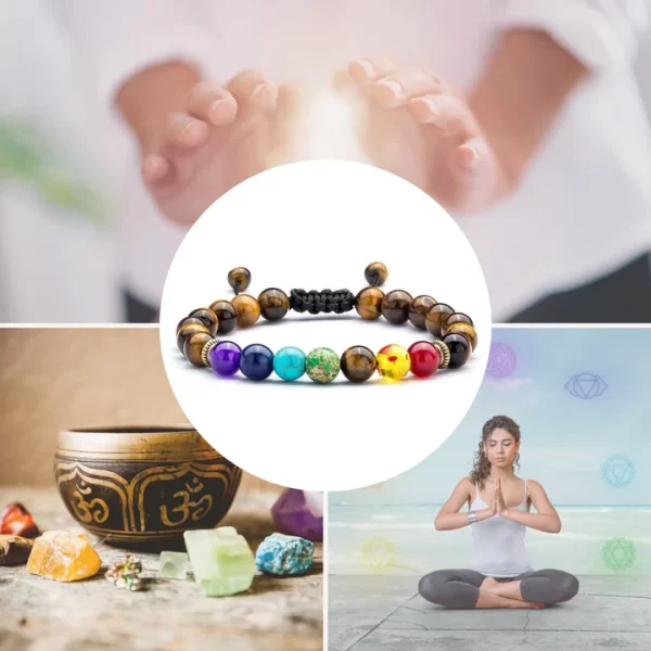 Tiger Eye Chakra Bracelet