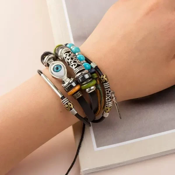 Turquoise & Evil Eye Bracelets