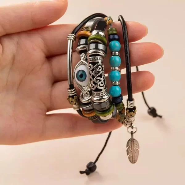 Turquoise & Evil Eye Bracelets