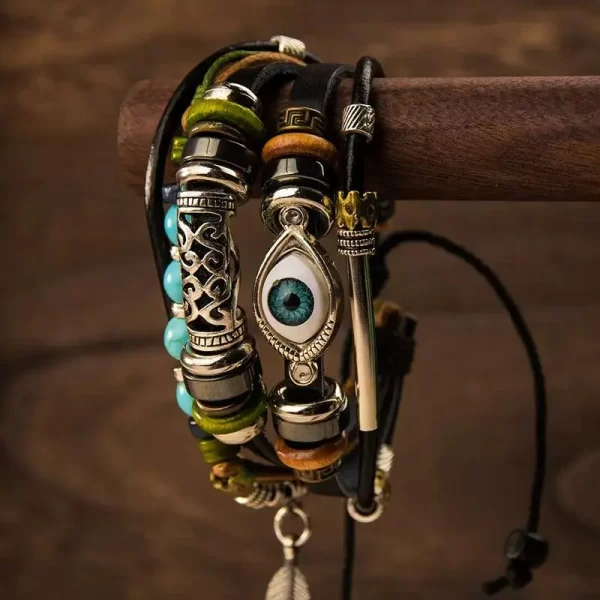 Turquoise & Evil Eye Bracelets