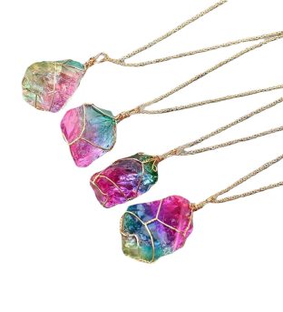 Watermelon Tourmaline Necklace