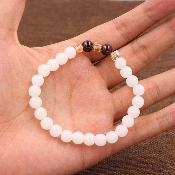 White Chalcedony Positivity Bracelet