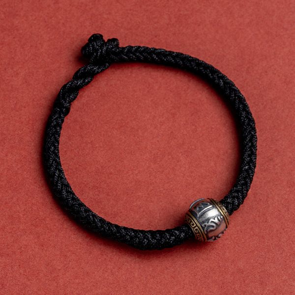 Feng Shui Bliss Tibet Handmade Om Mani Padme Hum Luck Protection King Kong Knot Braided Bracelet