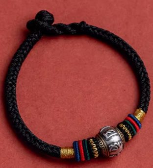 Feng Shui Bliss Tibet Handmade Om Mani Padme Hum Luck Protection King Kong Knot Braided Bracelet