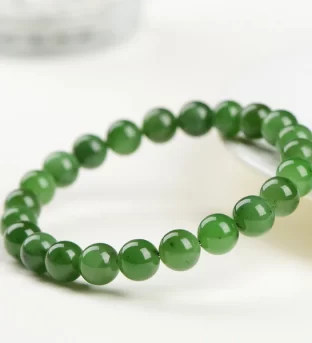 Dark Green Hetian Jade Bracelet