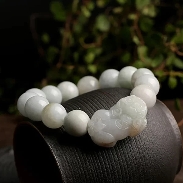 Feng Shui Bliss Fengshui Wealth Prosperity Jade PiXiu Luck Bracelet