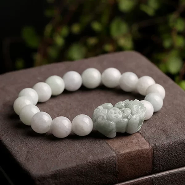 Feng Shui Bliss Fengshui Wealth Prosperity Jade PiXiu Luck Bracelet