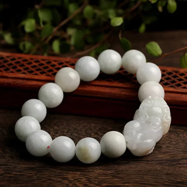 Feng Shui Bliss Fengshui Wealth Prosperity Jade PiXiu Luck Bracelet