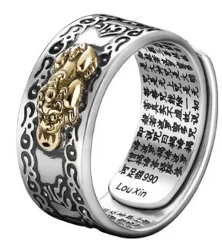 Feng Shui Pixiu Mantra Ring