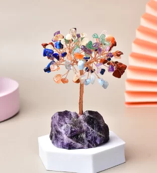 7 Chakra Natural Crystal Tree