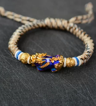 Handmade Color Change Pixiu Wealth Amulet Bracelet