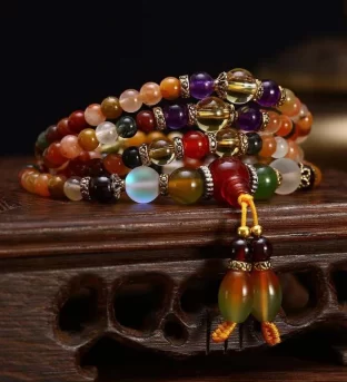 The 108 Quartz Healing Mala Bracelet